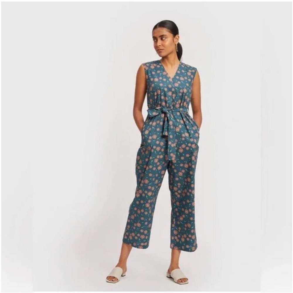 Madewell x Reistor Sleeveless Belted Jumpsuit / MEDIUM / DARK GREEN
